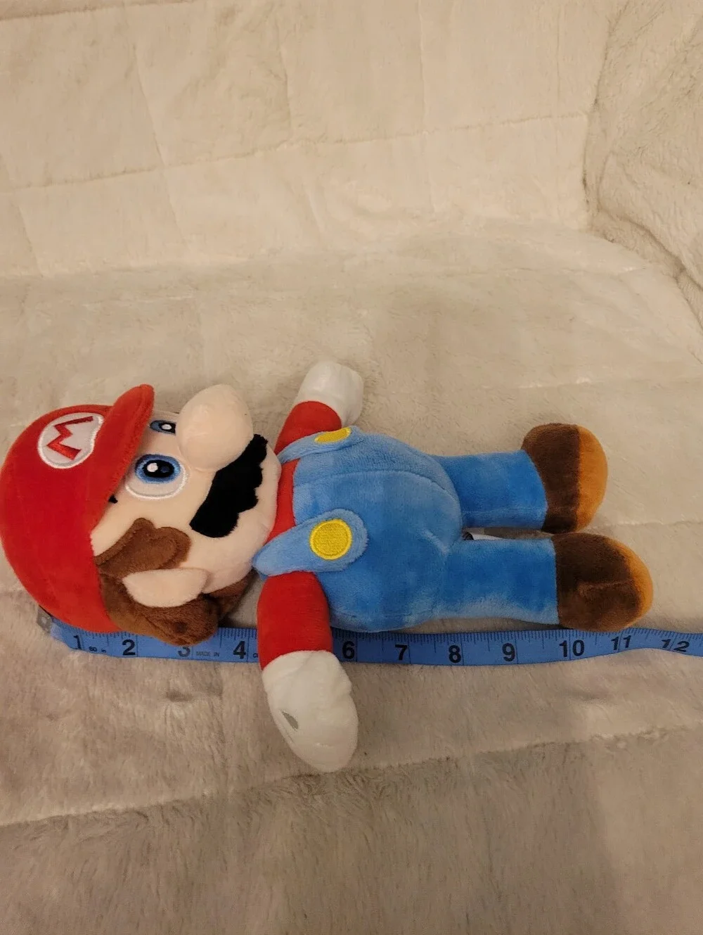Super Mario Plush Toy - Red Hat, Blue Overalls Euc